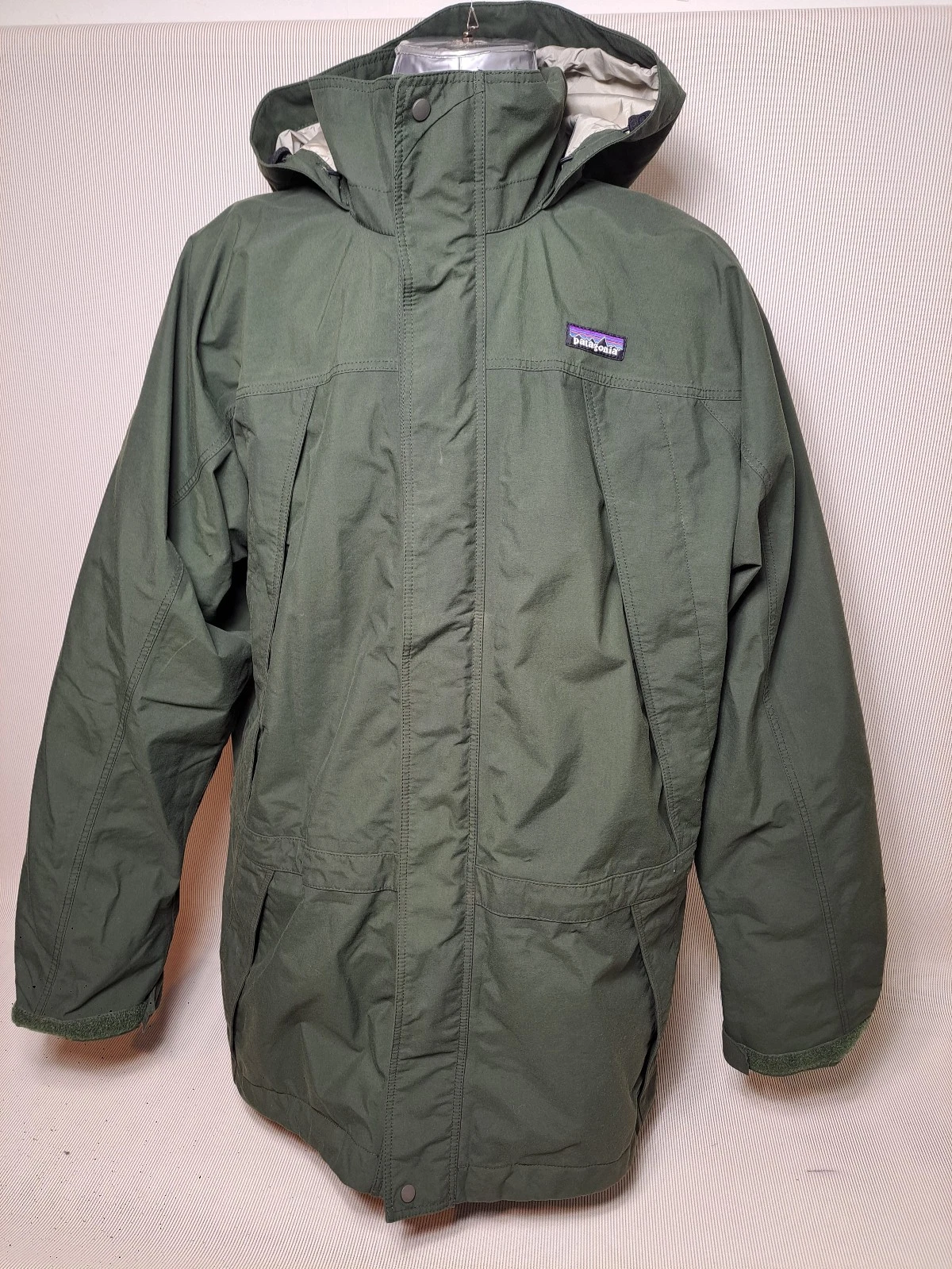 Patagonia Gore-Tex Storm Jacket Mens Green Full Zip Lined M/Medium
