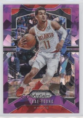 2019-20 Panini Prizm Purple Ice Prizm 49/149 Trae Young #31 lb9