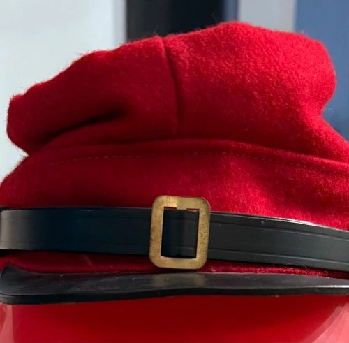 CIVIL WAR CSA CONFEDERATE ARTILLERY RED WOOL KEPI FORAGE CAP HAT-LARGE-The Depot