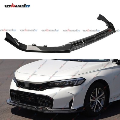For Honda Civic Sedan 2025-Up Sport Style Carbon Fiber Front Bumper Lip Splitter