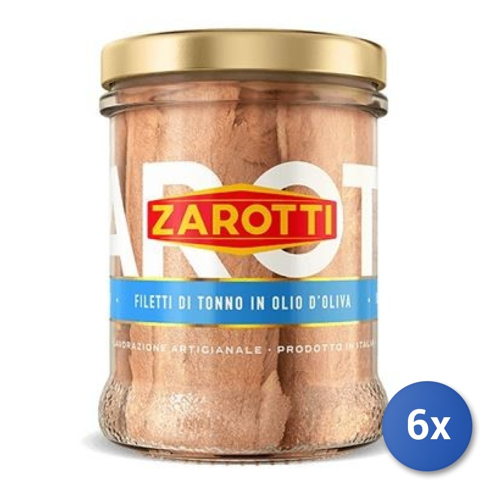 6X Multipack Zarotti Tuna Olive Oil 200G Fillets