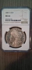 1881-S US Morgan Silver Dollar NGC MS66 #4543256-002