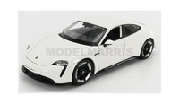 Burago BU21098WH Porsche Taycan 2019 Modellauto 1/24 Carrara Weiß
