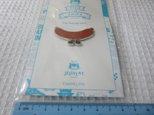 JELLYCAT LONDON enamel pin badge : AMUSEABLES SAUSAGE / FISH & CHIPS