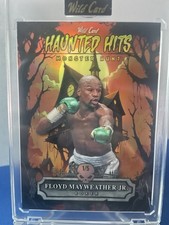 Floyd Mayweather Jr /5 2025 Wild Card Haunted Hits Monster Hunt Orange Boxing