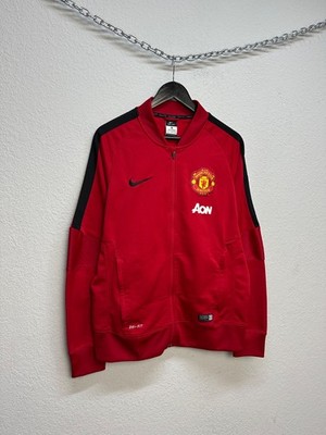Nike Manchester United 2014 2015 Pre Match Training Jacket Red