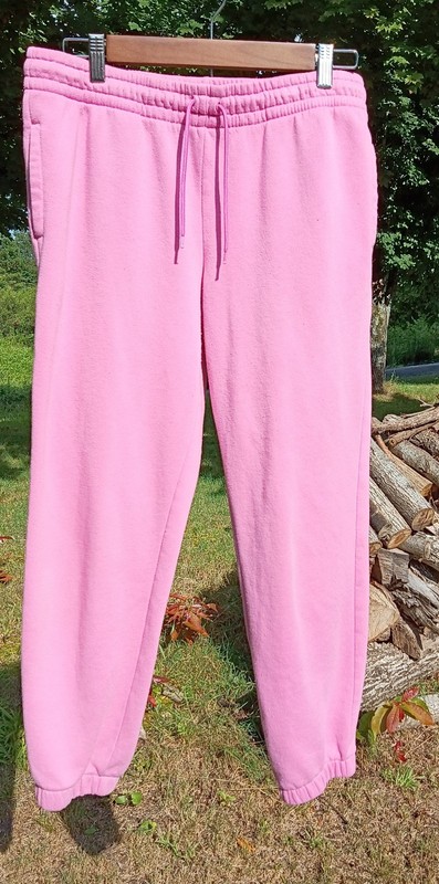 Athletic Works Women's XL 14-16 Jogger Sweatpants Pink Drawstring Pockets