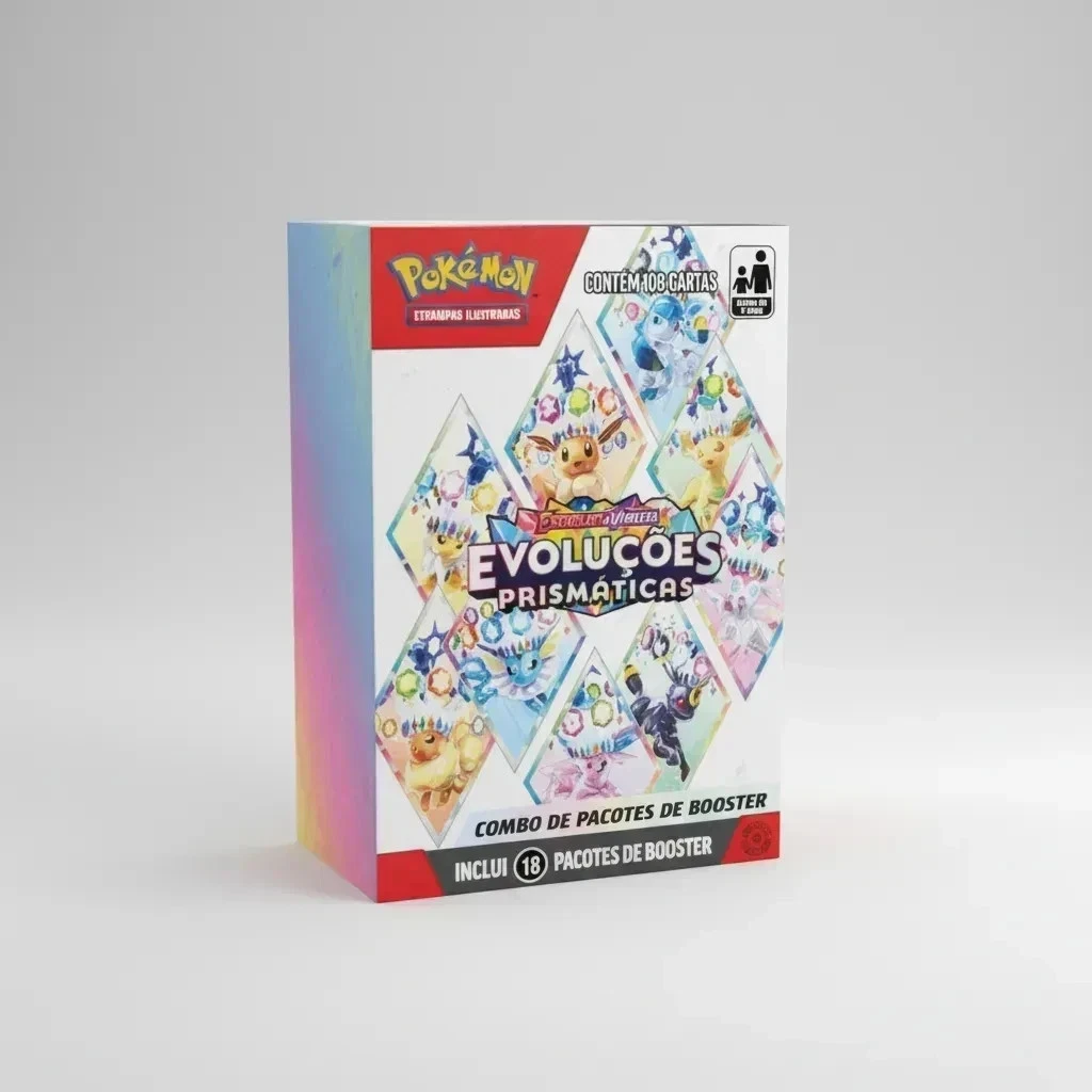 Pokemon Scarlet & Violet Prismatic Evolutions Mini Booster PORTUGUÉS 18x Packs