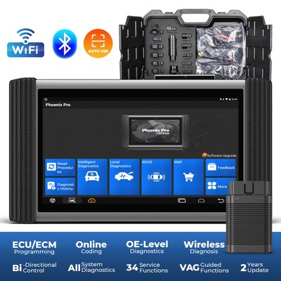 2025 TOPDON Phoenix PRO Bidirectional Car Diagnostic Scanner  CU Programming