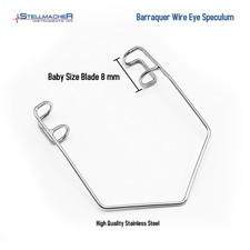 Barraquer Wire Speculum 8 mm Blade Baby Size Ophthalmic ENT Instruments German