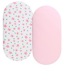 Bassinet Sheets for Baby Delight Beside Me Dreamer Bassinet, 2-Pack, Cotton