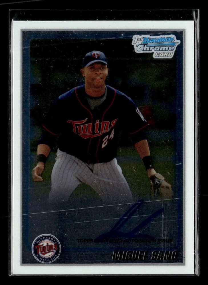 2010 Bowman Chrome Miguel Sano Prospects Auto Autograph #BCP205 UX3919