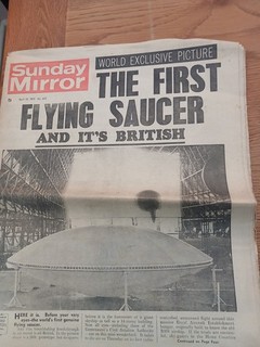 Sunday Mirror April 13th 1975" The First Flying Saucer and its British"