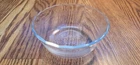 VTG Pyrex # 464 Clear Borosilicate Glass 10 Ounce 300 ML Scalloped Custard Bowl