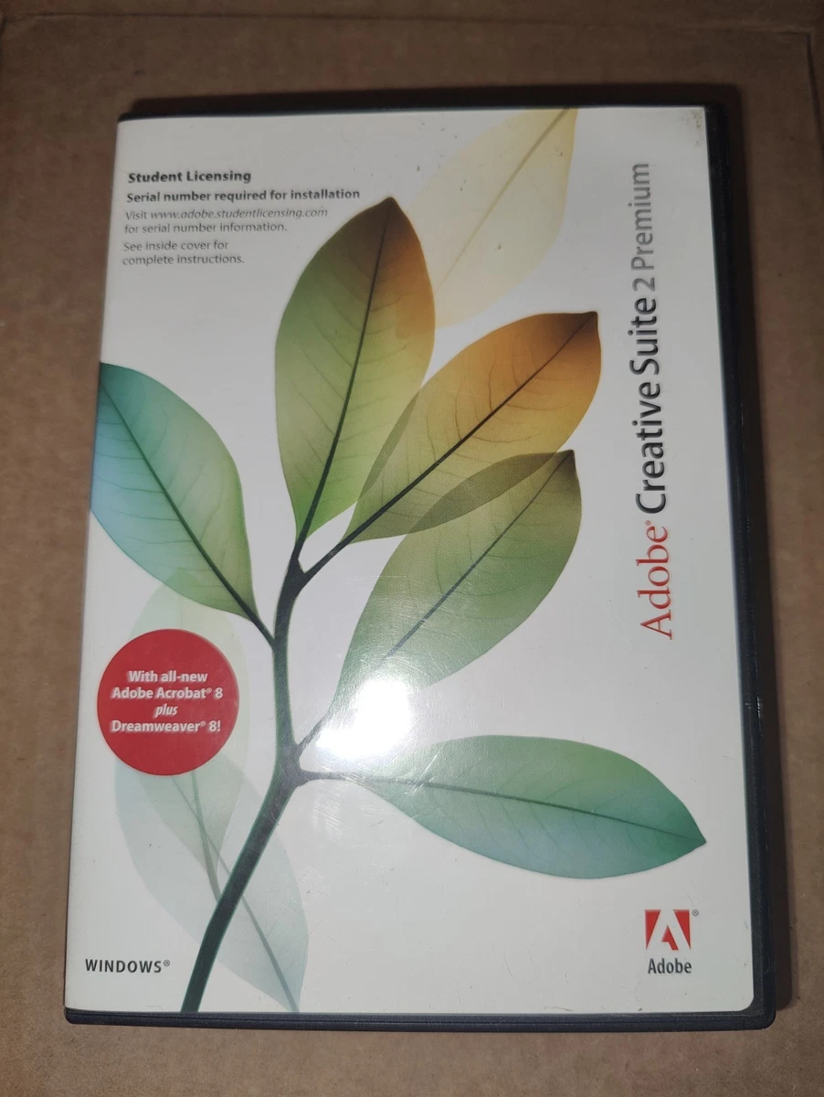 コンピュータ・IT Adobe Creative Suite Premium Adobe Creative Suite 2 Premium for Windows w/Serial # | eBay