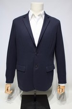 Emporio Armani Blue Travel Essential Blazer Jacket Soft Stretch 52IT Size 40US