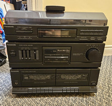 Panasonic SG-HM22 Compact Audio System Turntable AM/FM Double Cassette Remote