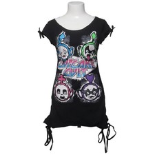 Cupcake Cult, Top, Größe: S, Schwarz/Mehrfarbig, Baumwolle, Print, Damen #U32