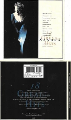CD 18 TITRES SANDRA 18 GREATEST HITS BEST OF 1992 INCLUS MARIA MAGDALENA - Photo 1/2
