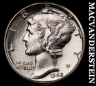 1942-D Silver Mercury Dime-Choice Gem Brilliant Unc ++++ FSB No Reserve #G7525