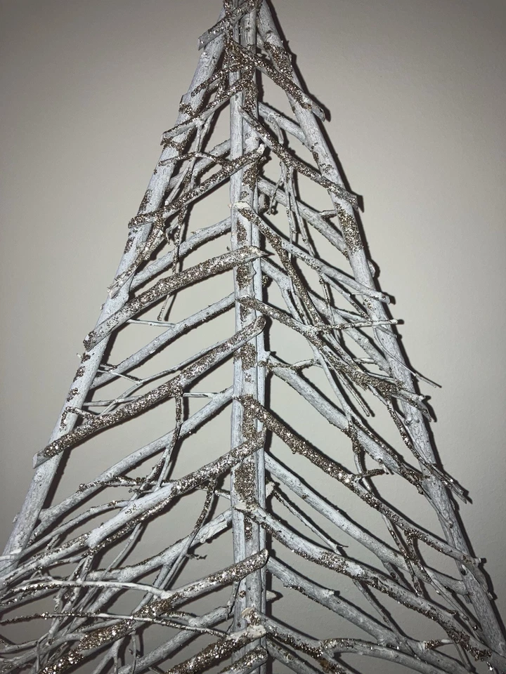 Tall Sparkly Rustic Tree Made From Branches And Twigs - Image 3 of 4