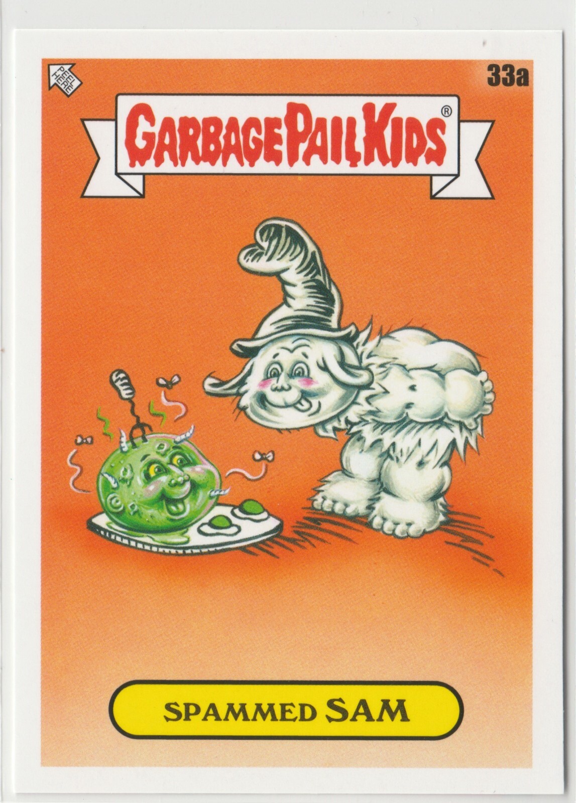 Spammed Sam #33a Garbage Pail Kids GPK 2022 Book Worms Series Card  
