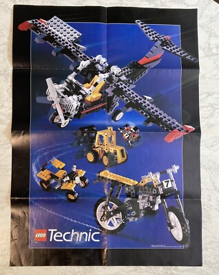 Vintage Lego Poster 105383 1992 Fair Condition With Small Halo