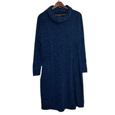 Diva D Cowl Neck Below Knee Sweater Dress