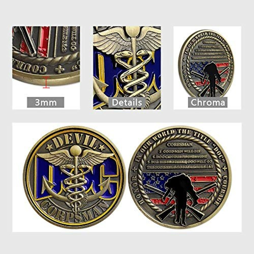 Navy Corpsman DOC Challenge Coin - Bild 4 von 6