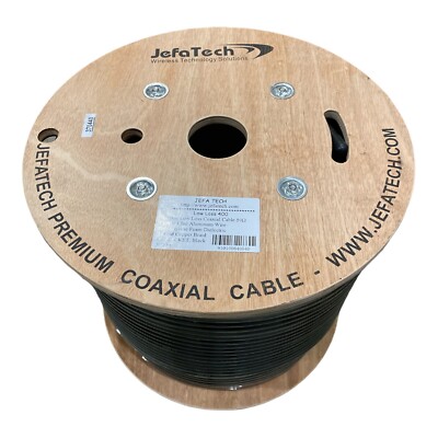 Câble Coaxial JEFA Tech 500 Pieds Low Loss 400FR - Équivalent LMR-400, Pour Antennes, Radio