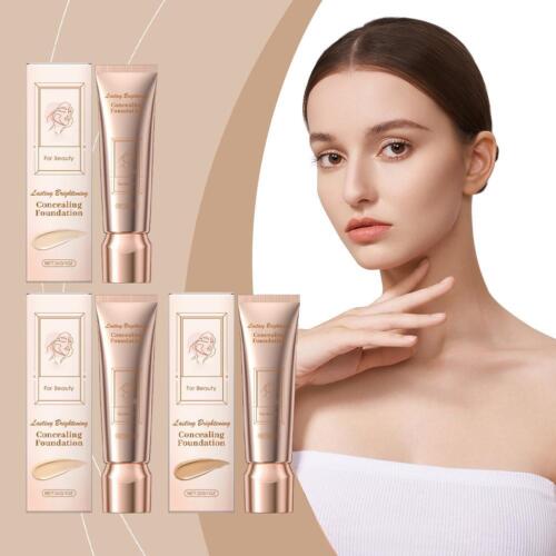 ☮Matte Wear Full Coverage Brighten Liquid Foundation Makeup Concealer Base M9T9