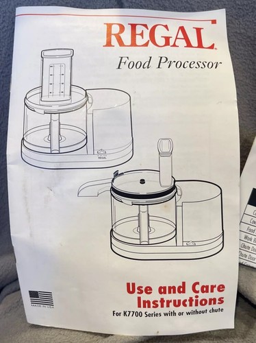 vintage regal food processor Tested With Box excellent rare VGUC - Picture 13 of 24