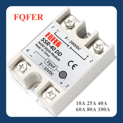 Halbleiterrelaismodul SSR DC-DC 10A-100A 3-32V DC Steuerung 5-200V DC