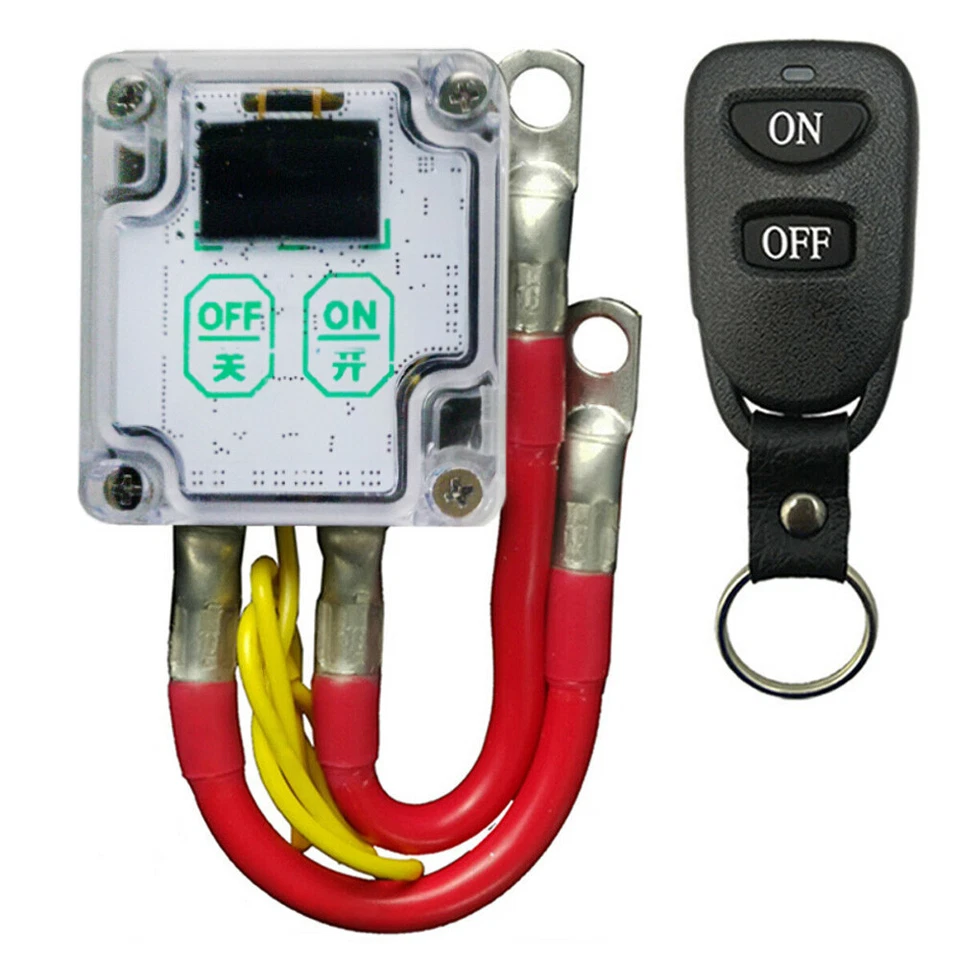 Interruptor de apagado maestro de corte de energía desconexión de batería de automóvil con control remoto* Foto 3 de 4