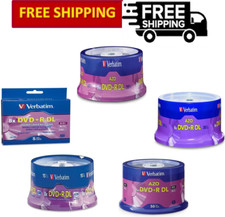 Verbatim DVD R DL 8.5GB 8X AZO with Branded Surface Blank Recordable DVDs