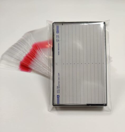 Kassettenband klare Schutzhülle mit Klebeband wiederverschließbar - Bild 1 von 1