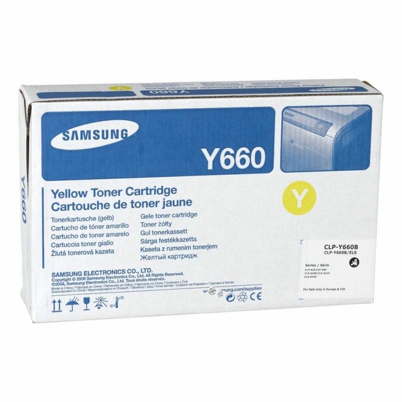 Toner Samsung CLP-Y660B jaune évitez les pannes d'impression laser