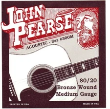 John Pearse 300M 80/20 Bronze Acoustic Guitar Strings (Standard)