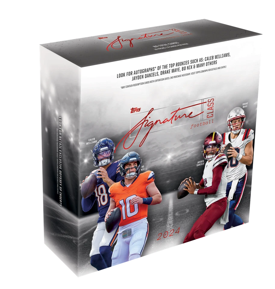 (1) 2024 TOPPS SIGNATURE CLASS MEGA BOX (80 Cards) Football Brand New Sealed QTY