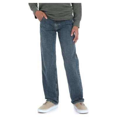 Wrangler Jeans Boys 16 H Sunkissed Denim Cotton Zip-Fly Mid Rise Straight Leg