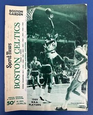 May 3, 1969 Boston Celtics NBA Finals Game 6 Basketball Program vs LA Lakers