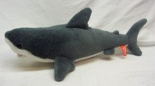 Wild Republic NICE SOFT GRAY WHITE SHARK 15" Plush STUFFED ANIMAL TOY