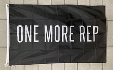Gym Motivation Flag FREE SHIP One More Rep Lifting Garage USA 3x5  