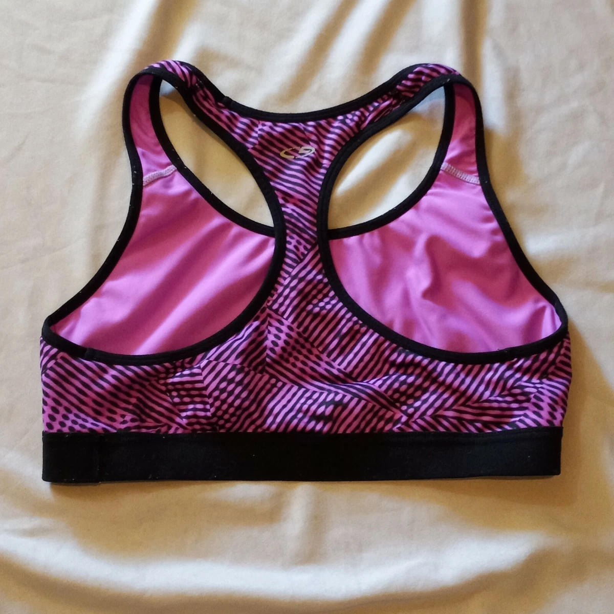 Champion Power Core Compression Athletic Racer back Woman Sports Bra Size L