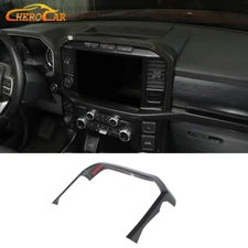 Interior Center Console Display Screen Panel Overlay Trim For Ford F150 2021+