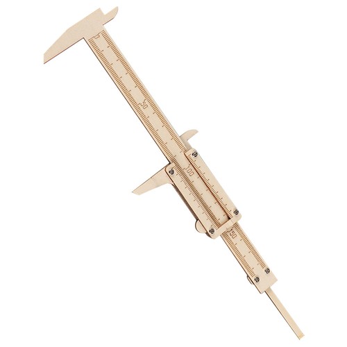 Hölzerner Vernier -Bremssattel Büro Multifunktionales Zeichenlineal Messlineal - Bild 10 von 12
