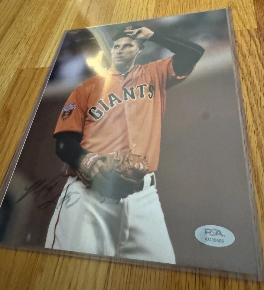 Foto autografiada 8x10 firmada por Madison Bumgarner de los Gigantes de San Francisco MLB certificado de autenticidad PSA Foto 3 de 3