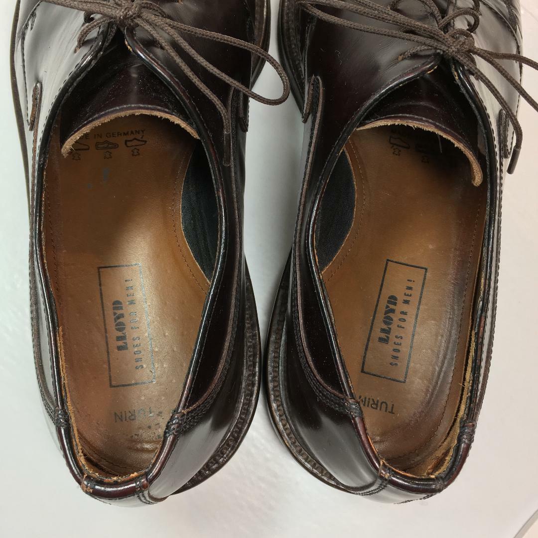Lloyd of Germany Shoes Handmade Burgundy Size 10.5 Lloyd of Germany Dress Shoes Handmade Leather Burgundy Sz US  main image 4