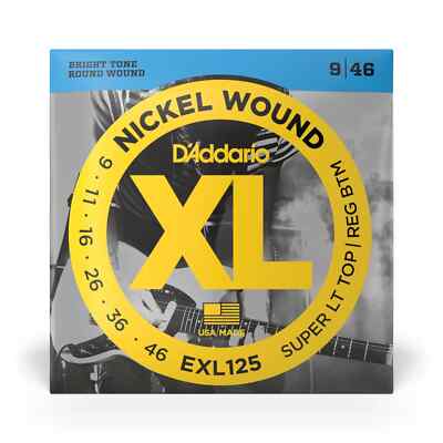D'Addario EXL125 superleichtes Top/Regular BTM E-Gitarrensaiten 0,009,046