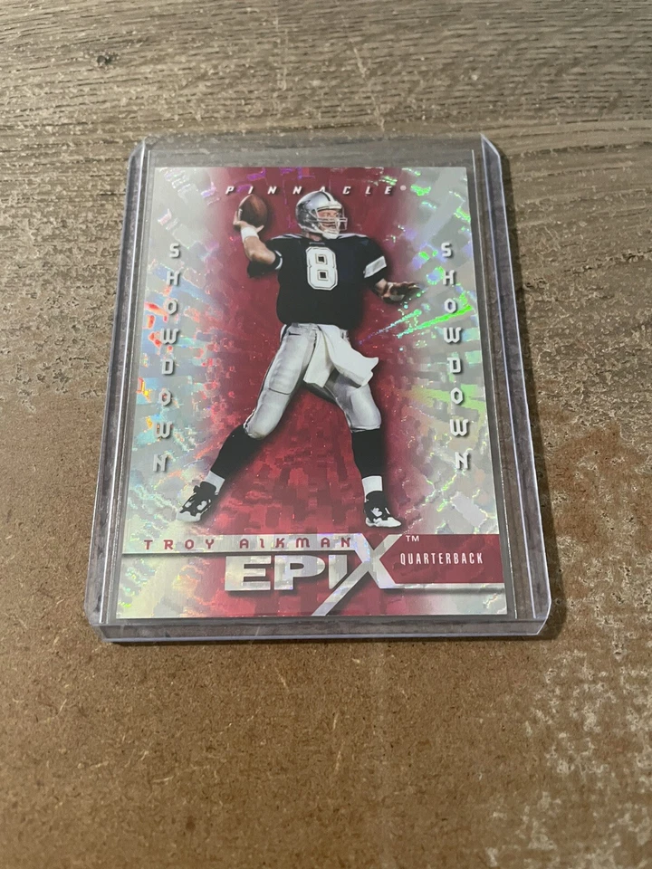 Troy Aikman 1998 Pinnacle Epix Red Showdown #22 #’D /2500 - Image 3 of 4